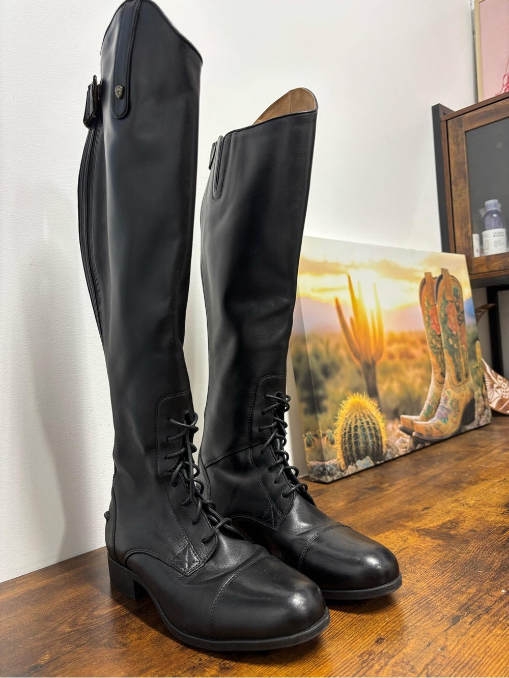ARIAT Heritage Contour II Field Zip Tall Riding Boot Women’s Size 8 B Med Full